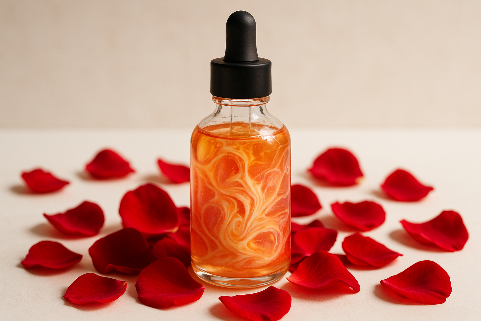 add red rose petals