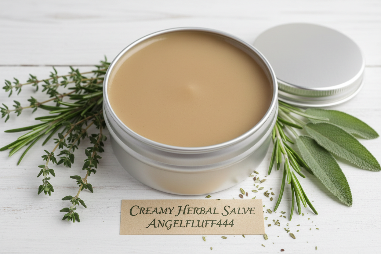 CAN YOU WRITE CREAMY HEABAL SALVE ANGELFLUFF444