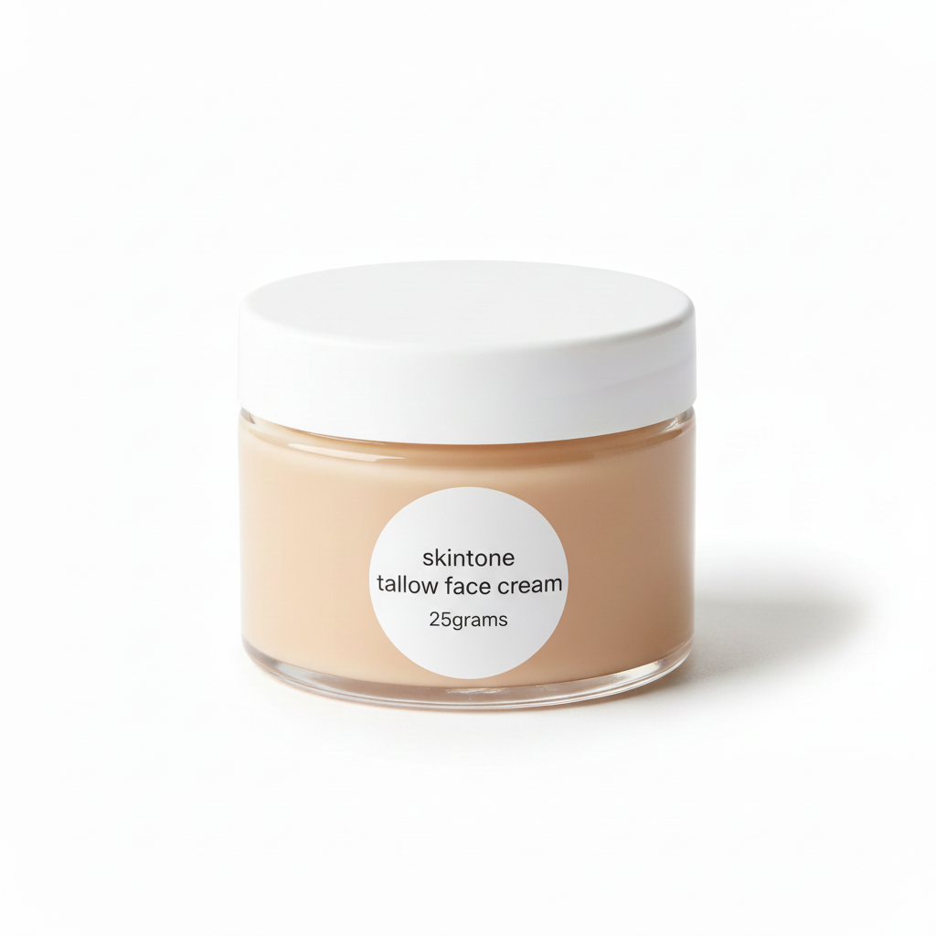 change the label to skintone tallow face cream 25grams
