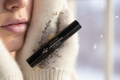 lavender frankiscence lipbalm , black tube ,purple color soft lips white mitters