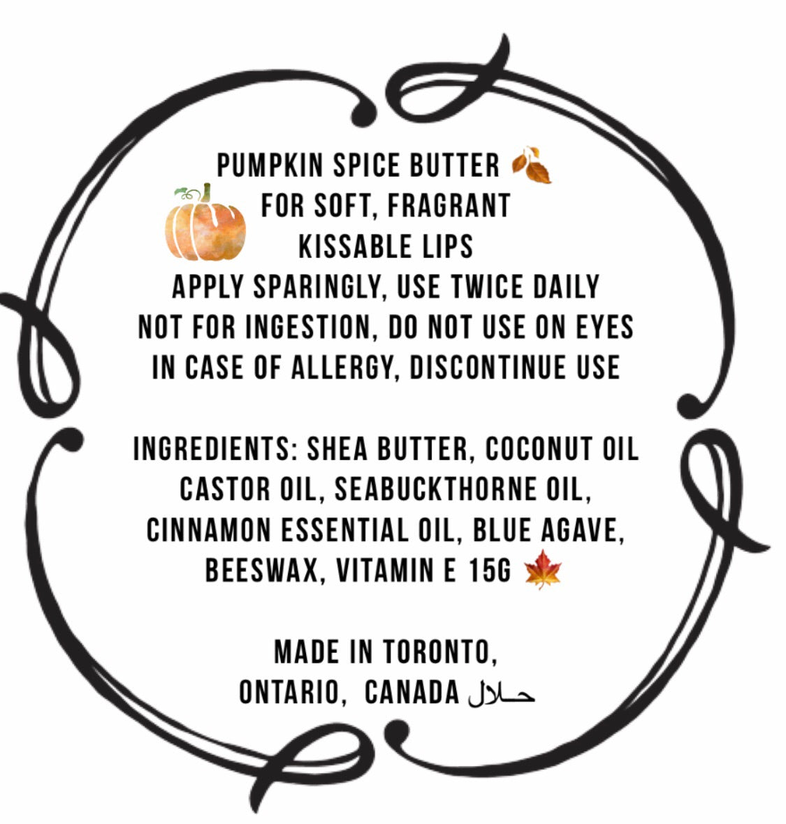 Limited Edition Pumpkin Spice Lip Butter