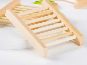 Natural Wooden Soap Rack